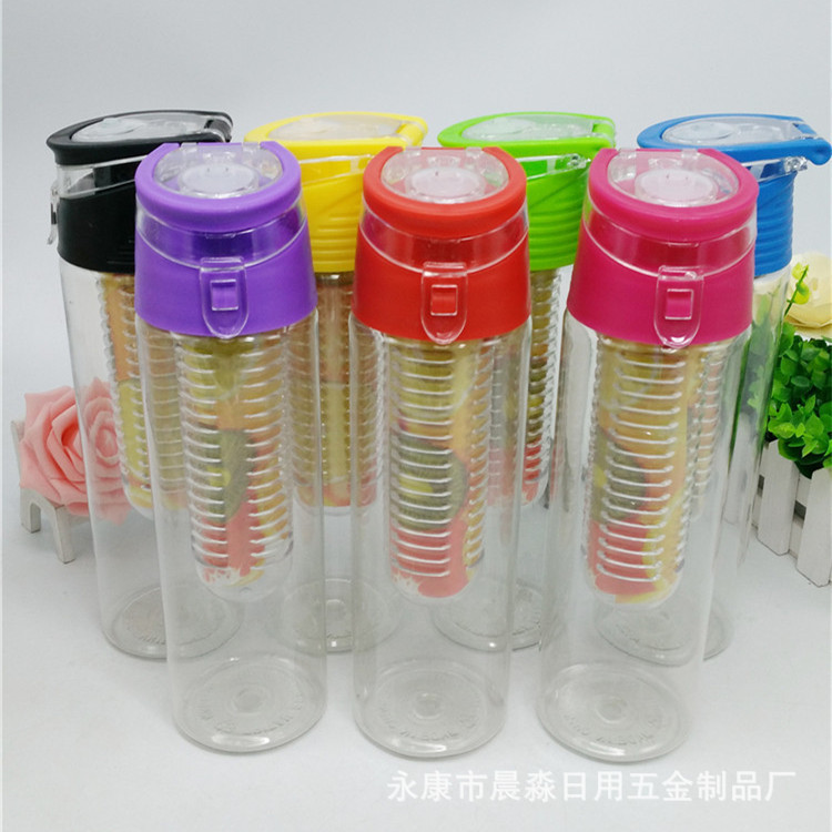 Creative Fresh Lemon Cup Pulp Cup Simple Space Cup Plastic Water Cup Outdoor Portable Sports Water Cup Batch