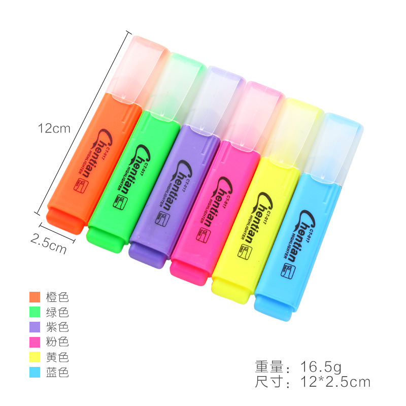 Japanese and Korean Ins Stationery Marker Creative Candy Color Large Capacity Highlighter Student Prize Mark Graffiti Wholesale