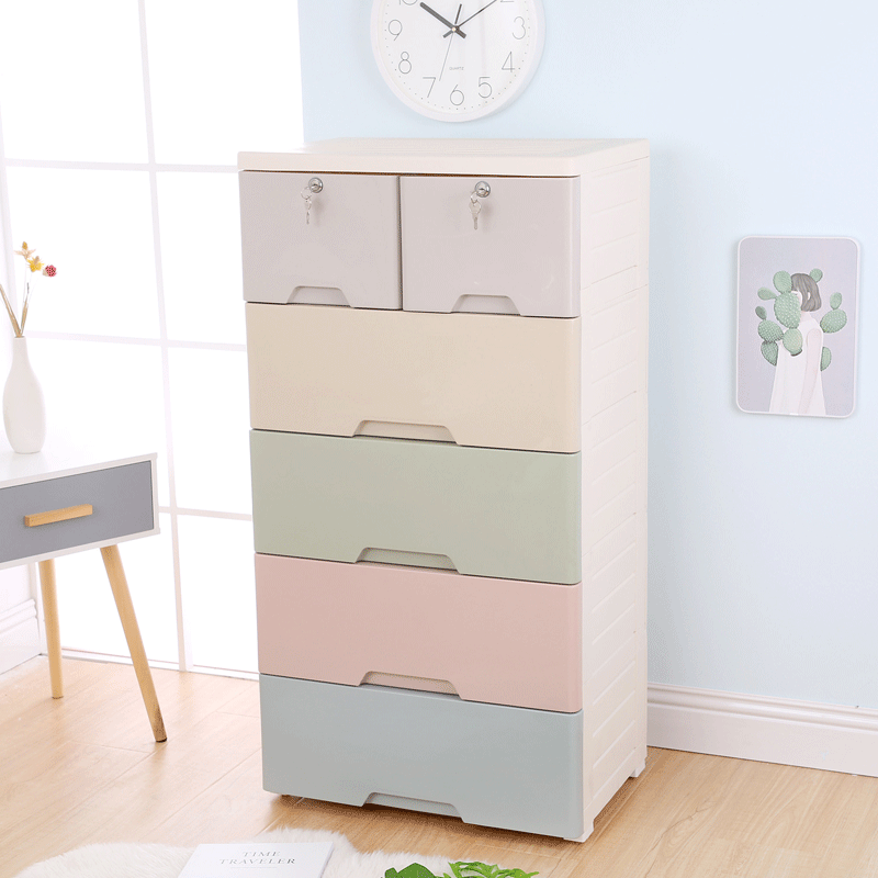 children‘s wardrobe single-layer double cabinet home storage cabinets simple modern drawer storage cabinet direct sales