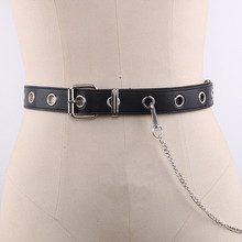 babykinG 凹造型皮带原创设计自制ins超火圆环女士腰带链条朋克风