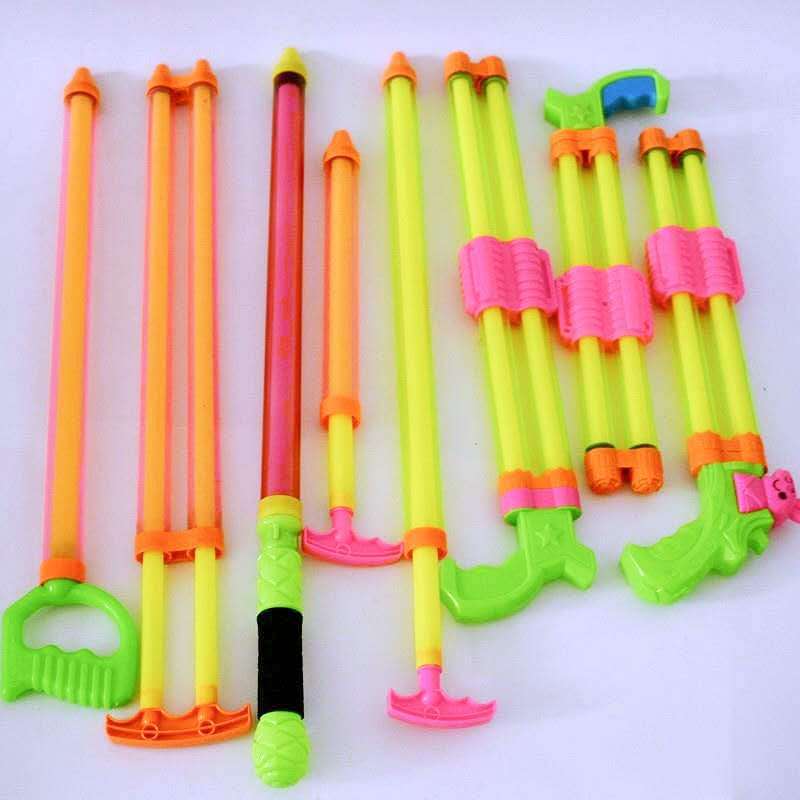 Children's Toy Pull-out Extended Water Gun Water Cannon Drifting Water Beach Stall Toy Transparent Water Pump