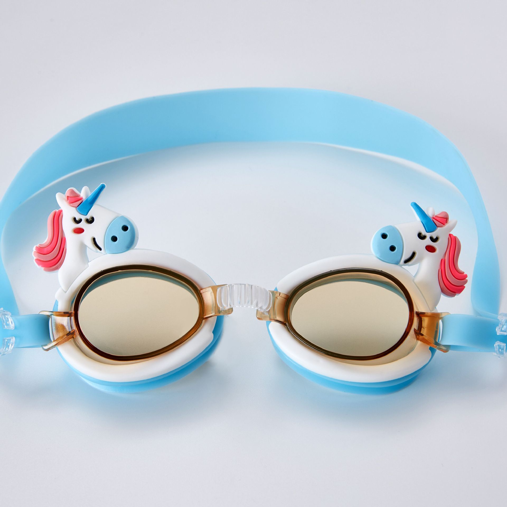 Unicorn Cute Swimming Anti-Fog Children's Swimming Goggles Learning Swimming Glasses Spot Cartoon Mirror with Adjustable