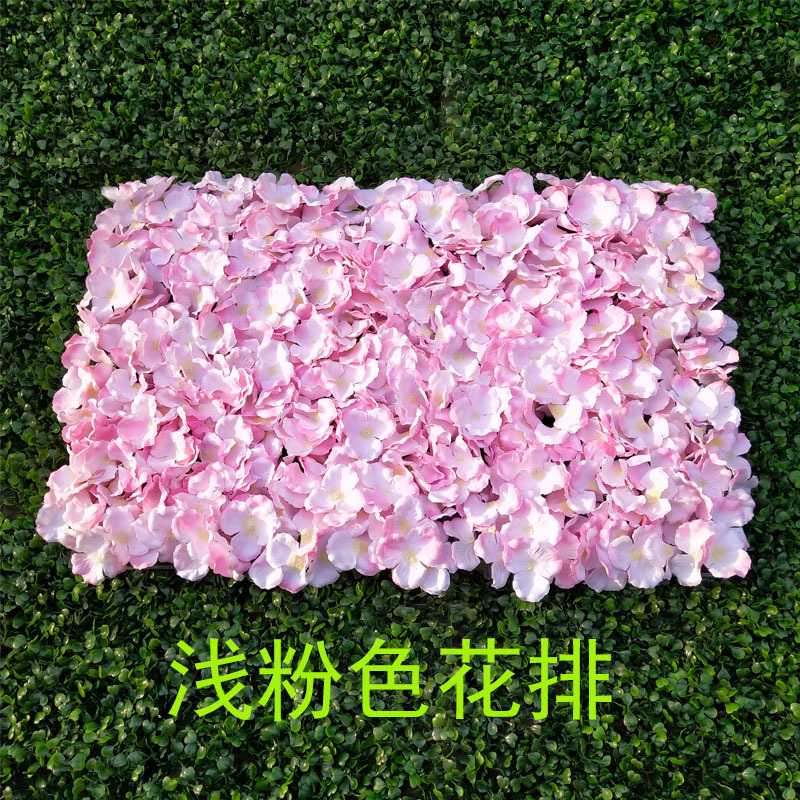 Artificial Hydrangea Flower Row Flower Wall Background Artificial Flower Wedding Wedding Supplies Decorative Row Flower Wedding Studio Background