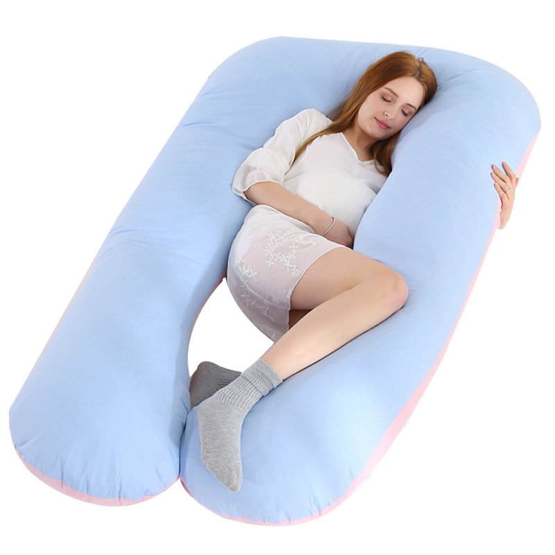 Cross-Border U-Shaped Maternity Pillow Waist Support Pillow Core Multifunctional Sleeping Pillow Pillow Removable Washable Breastfeed Pillow