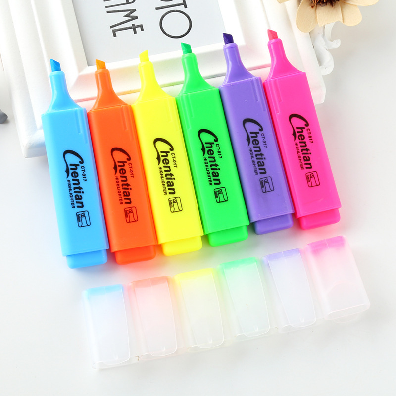 Japanese and Korean Ins Stationery Marker Creative Candy Color Large Capacity Highlighter Student Prize Mark Graffiti Wholesale