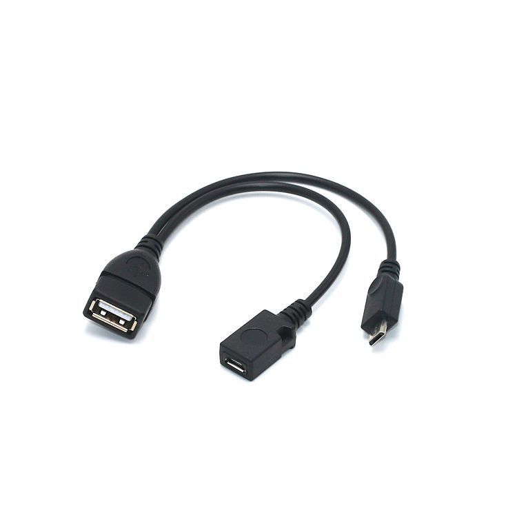 带供电Micro USB HOST OTG平板电脑 手机外接U盘 读卡器连接线