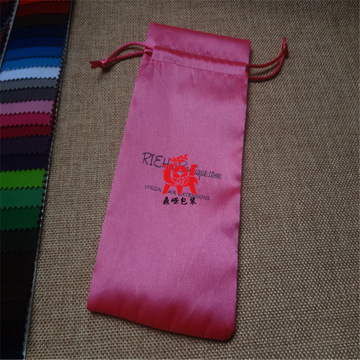 专业厂家定制 色丁布收纳袋 丝绸布折叠袋 礼品束口拉绳色丁袋