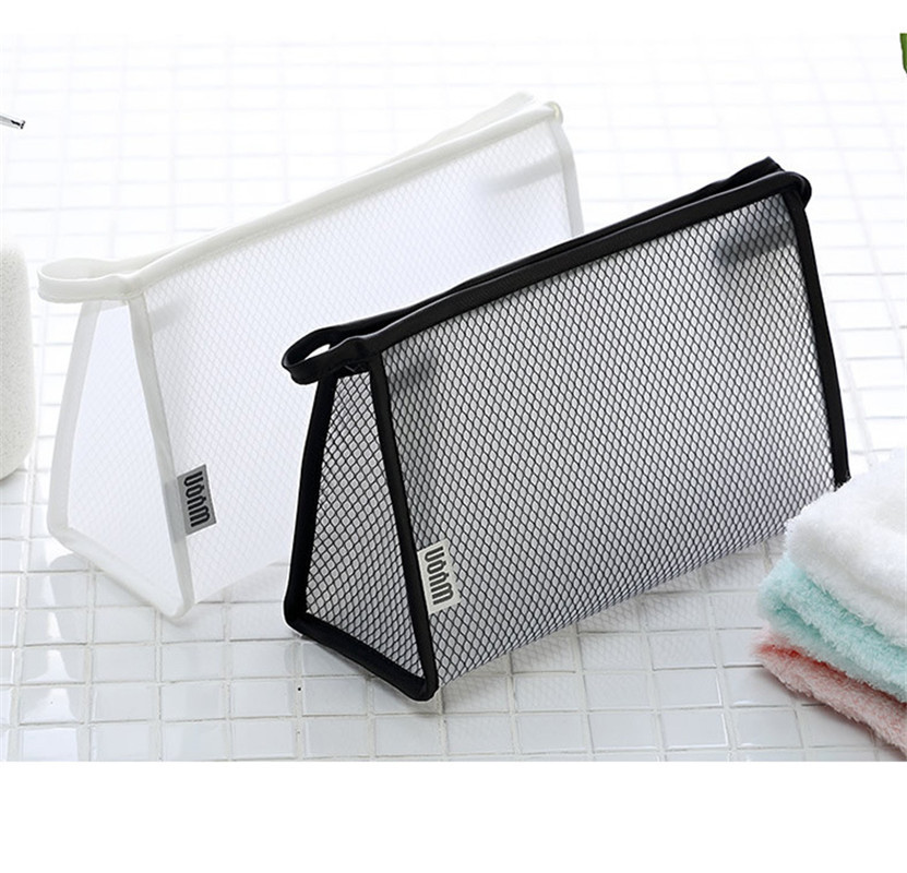 Travel Storage Bag Portable PVC Mesh Personal Hygiene Bag Waterproof Transparent Cosmetic Bag Travel Cosmetics Storage Bag