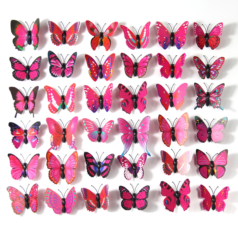 6cm Simulation Butterfly Scene Setting Props Butterfly Accessories Wall Stickers Home Decorative Crafts