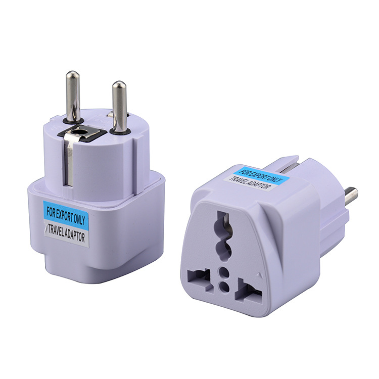 German Standard Conversion Plug Travel Europlug European Standard Socket France South Korea Russia South Korea European Plug