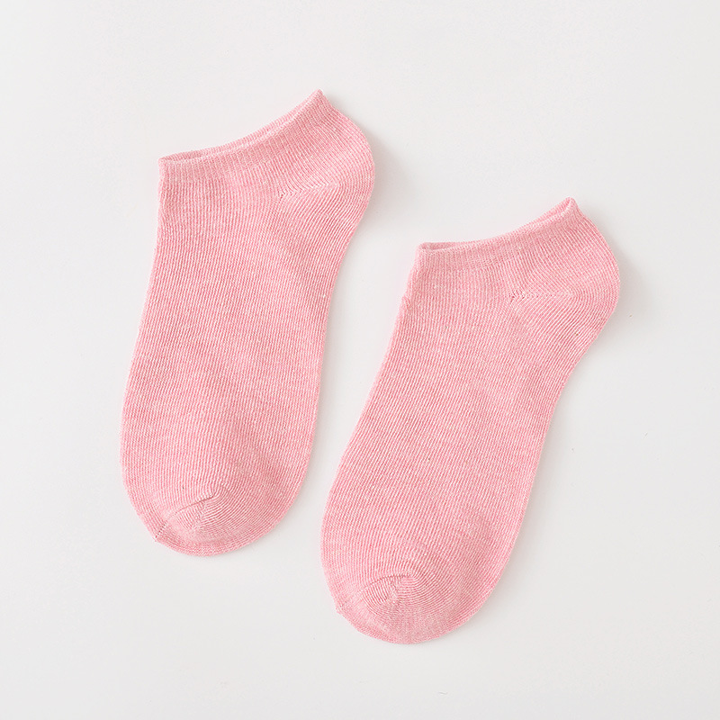 Solid Color Cotton Socks Candy Color Women's Cotton Socks Invisible Shallow Mouth Socks Ankle Socks Bare Socks Zhuji Socks