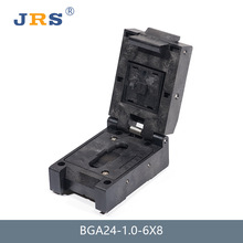 JRS BGA24 1.0mm 测试座 烧录座 老化座 IC socket 编程座 6X8