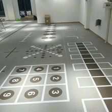健身工作室打印生产地胶360私教多功能训练图案健身房PVC运动地板