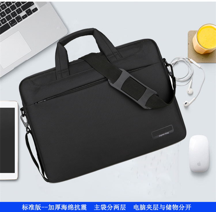 Factory Wholesale Spot Laptop Bag Large Capacity Conference Notebook Single-Shoulder Laptop Backpack Customized Printed Logo