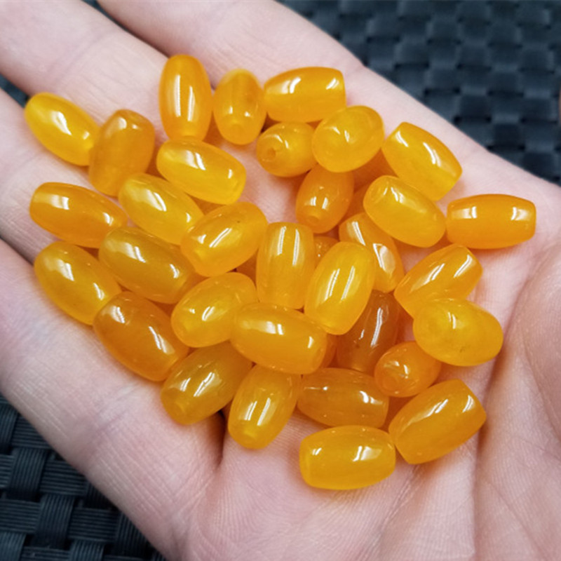 玉龙玉器优化黄龙玉米珠散珠黄色珠手链项链编织珠配件珠子-阿里巴巴