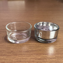 透明玻璃罐蜡玻璃蜡杯希腊玻璃烛台蜡杯压制茶蜡小烛杯蜡台批发