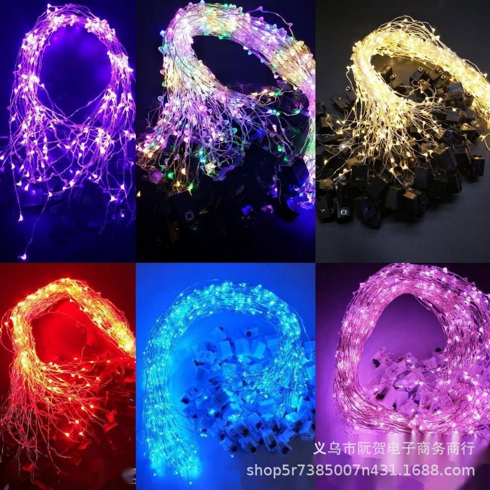 garland lighting chain high brightness led lighting chain luminous flash garland headband accessories multicolor optional factory direct sales