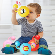 甩甩摇铃球玩具球婴儿训练球早教宝宝弹力宝宝手抓球F0528