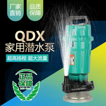 QDX单相潜水泵小型家用高扬程清水泵厂家直销农用灌溉井水抽水泵