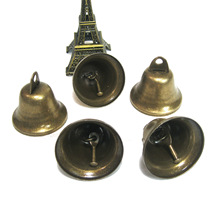 小礼品38mm铁铃铛 铃铛挂件古铜色创意DIY圣诞树装饰礼盒宠物铃铛