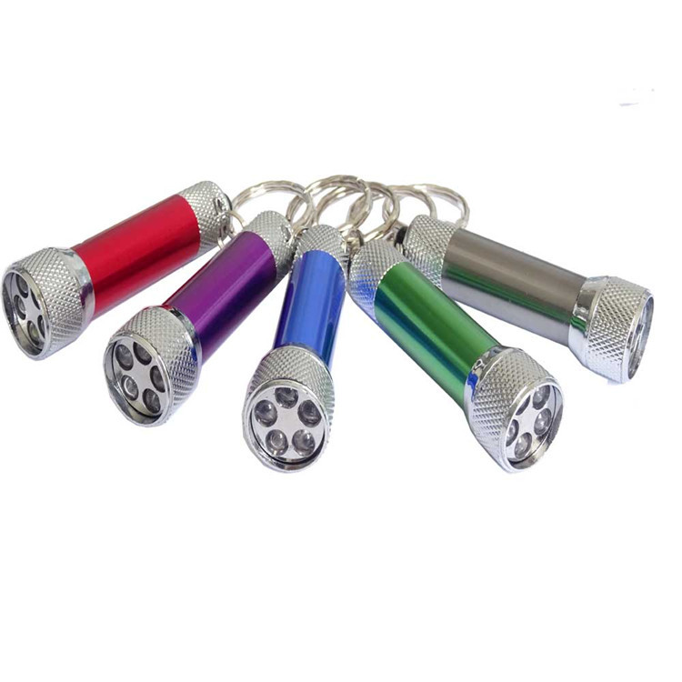 Mini Aluminum Alloy Advertising Gift 3/5led Keychain Aluminum Alloy Torch