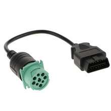 9 Pin to 16 Pin Cable Adapter, 卡车9pin to OBD2 公头