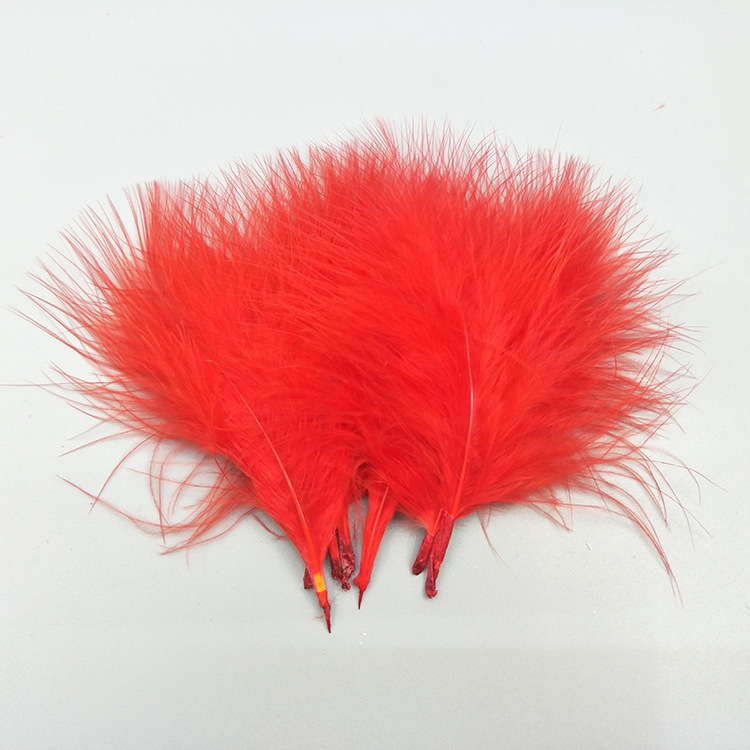 Factory Wholesale Turkey Feather Diy Color Vascular Velvet Feather Turkey Feather Cloth Edge Ornament Feather Clothing Accessories