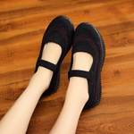 2023春夏妈妈鞋宽底防滑柔软女单鞋日韩风老北京布鞋跨境-阿里巴巴