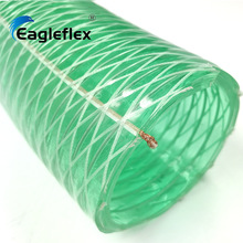 厂家pvc绿色防静电钢丝复合管耐腐蚀透明钢丝蛇皮软管加厚