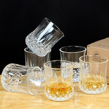 家用玻璃杯套装酒吧KTV威士忌酒杯红酒钻石杯六件套 活动实用礼品