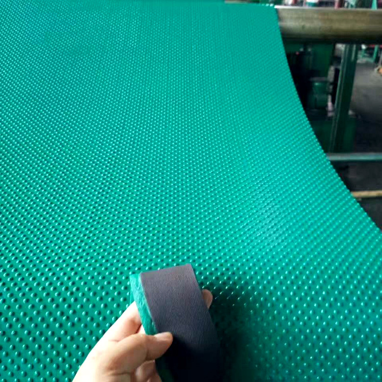 3mm厚橡胶板 阻燃减震防滑圆点橡胶板 宾馆铺地橡胶垫绿色胶皮