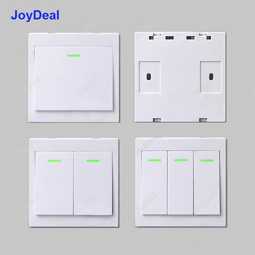 86型随意贴墙壁开关免布线发射面板灯具智能家居遥控器开关433mhz