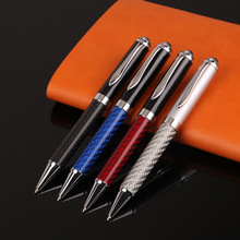 碳纤维金属转动圆珠笔 创意广告笔 礼品圆珠笔 印制LOGO 一件代发