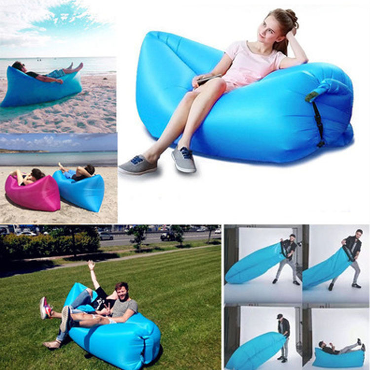 camping outdoor european and american outdoor beach inflatable lazy sofa sleeping bag airbed folding fast air sofa