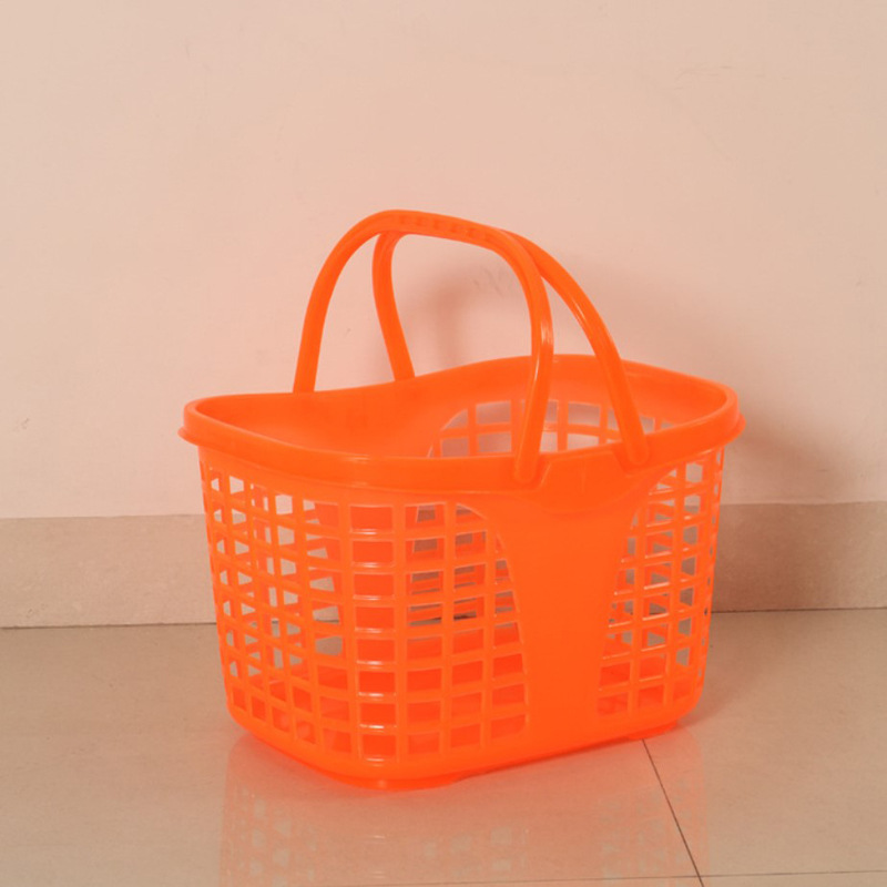 超市ktv 服装店卖场大号超市购物篮 加厚超市手提购物篮筐手提箩