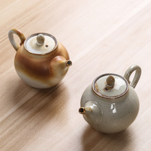 复古粗陶茶壶瓷壶陶瓷创意仿古小泡茶壶家用日式红茶陶瓷茶具