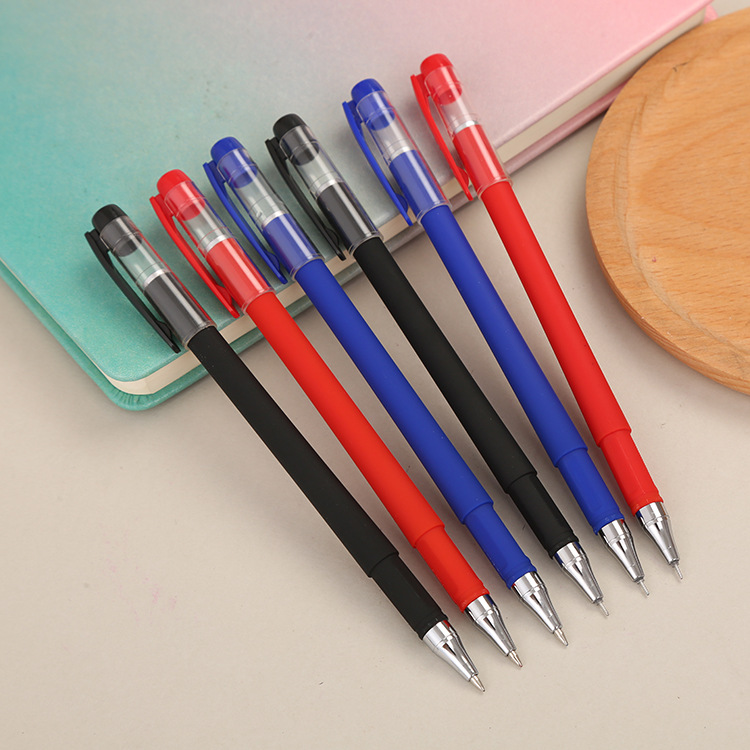 Gp-380 Gel Pen Matte Office Black Signature Pen Learning Stationery Ball Pen Student Test Pen Factory Wholesale