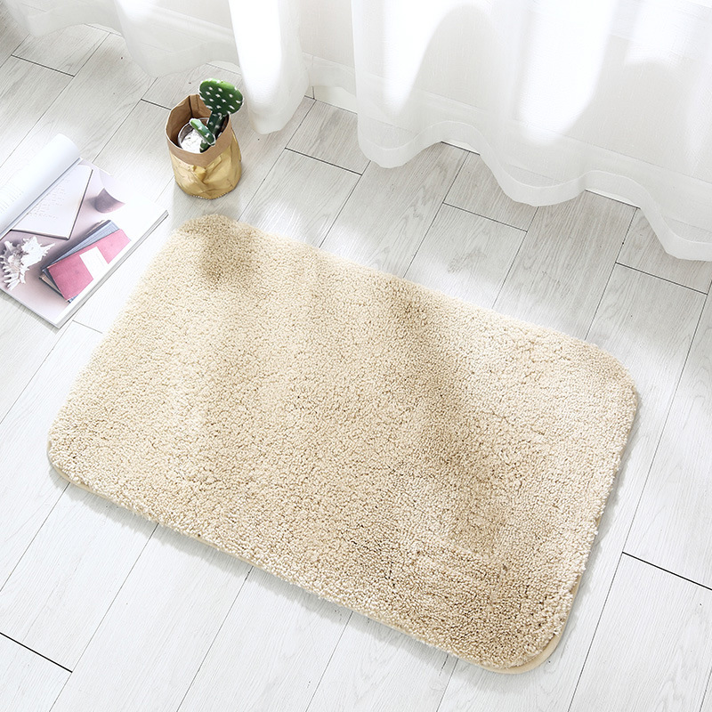 Cross-Border High Plush Thickened Floor Mat Carpet Simple Kitchen Bathroom Door Mat Bathroom Non-Slip Mat Absorbent Floor Mat