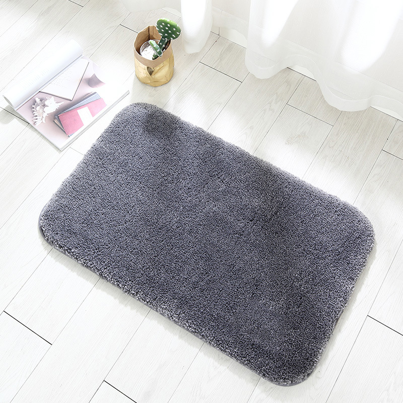 Cross-Border High Plush Thickened Floor Mat Carpet Simple Kitchen Toilet Door Mat Bathroom Non-Slip Mat Absorbent Floor Mat