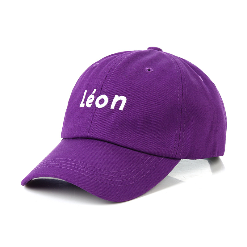 Spring and Summer Special Baseball Cap Leon Letters Hat Female Embroidered Peaked Cap Male Korean Style Versatile Student Cap Fashion