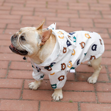 批发  法斗雨衣幼犬防水小熊衣服狗狗春秋薄款夏季小型犬小狗雨伞