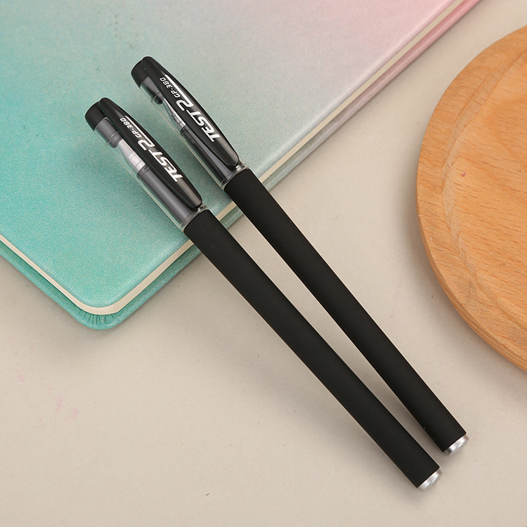 Gp-380 Gel Pen Matte Office Black Signature Pen Learning Stationery Ball Pen Student Test Pen Factory Wholesale