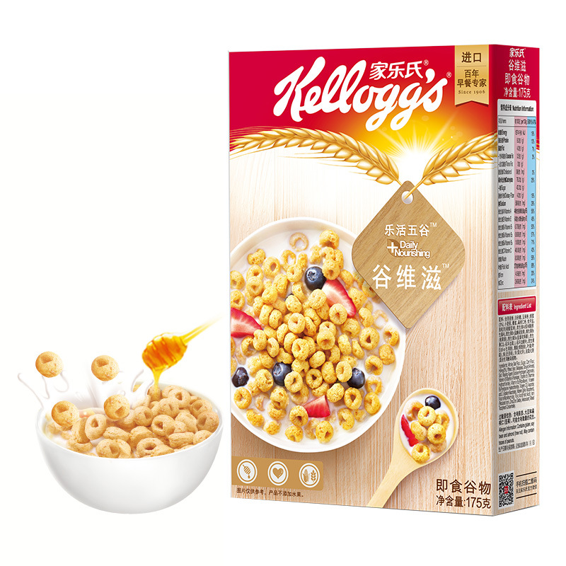 泰国进口 Kellogg's 家乐氏 谷维滋175g 即食营养早餐谷物