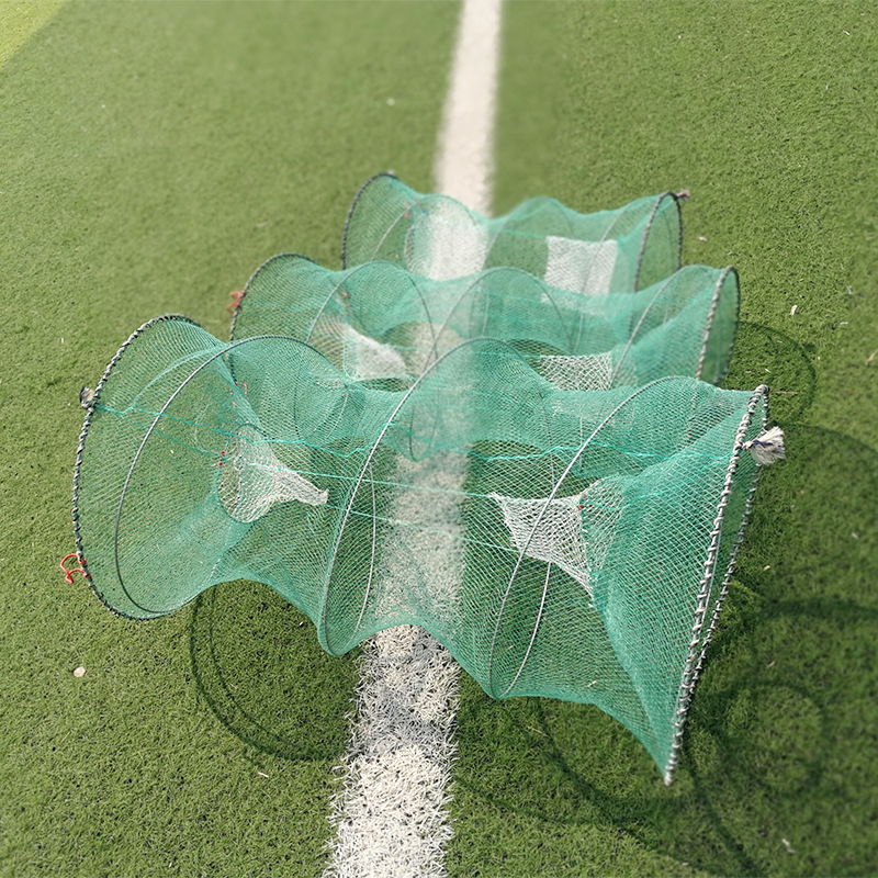 折叠弹簧捕鱼笼捕鱼网黑鱼鲶鱼神器捕乌龟甲鱼笼花篮渔网 扑鱼网