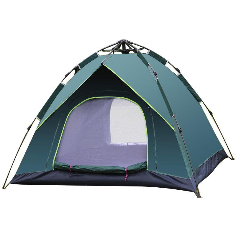 Tianshan Camel 3-4 People Automatic Quickly Open Fake Double-Layer Tent Camping Tent Sunscreen Tent Factory Wholesale