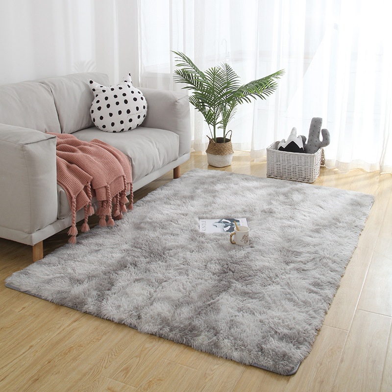 Exclusive for Cross-Border Household Tie-Dyed Carpet Bedroom Plush Carpet Modern Minimalist Rug Floor Mat Modern Nordic