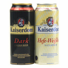 德国进口啤酒 kaiserdom凯撒顿姆啤酒500ml*24罐 醇酿小麦黑啤