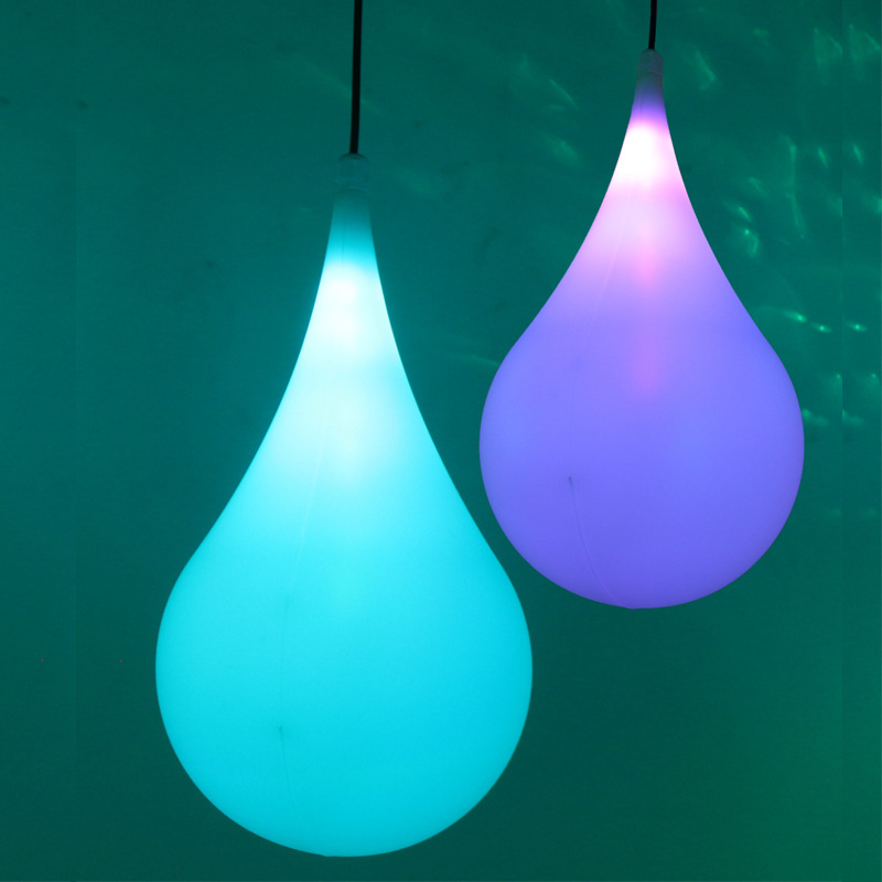 新品户外公园led发光水滴森林吊灯rgb七彩吊灯户外防水景观造型灯