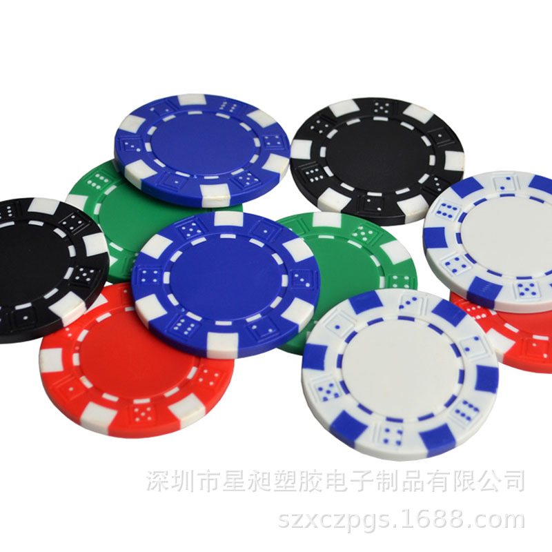 厂家直售新料ABS筹码骰子花麻将扑克塑料筹码币德州扑克外贸筹码