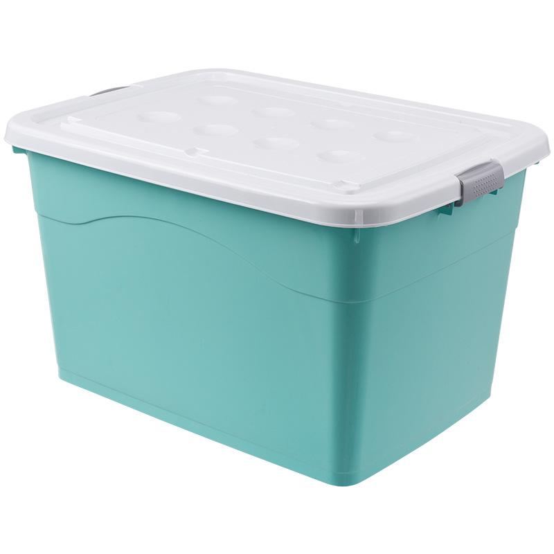 Storage Box Extra Large Household Supplies Plastic Case Wholesale Storage Box Clothes Storage Box Dormitory Thickened Storage Box